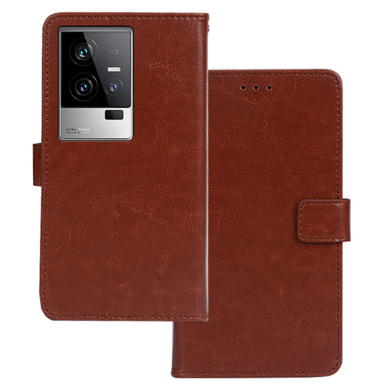 IDEWEI For vivo iQOO 11 5G Crazy Horse Texture PU Leather Case Stand Wallet Folio Flip Shockproof Phone Cover IDEWEI For vivo iQOO 11 5G Crazy Horse Texture PU Leather Case Stand Wallet Folio Flip Shockproof Phone Cover
